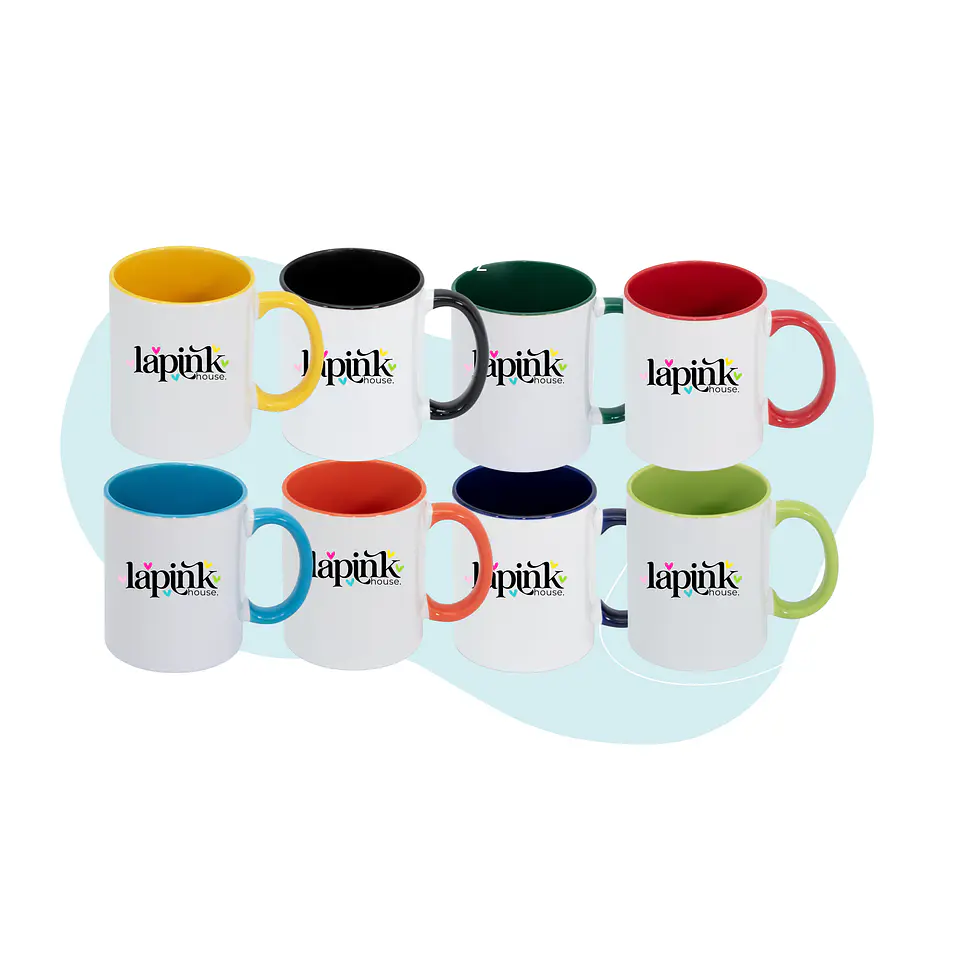 Tazon Mug Personalizado 11 oz Mango Interior Color 2