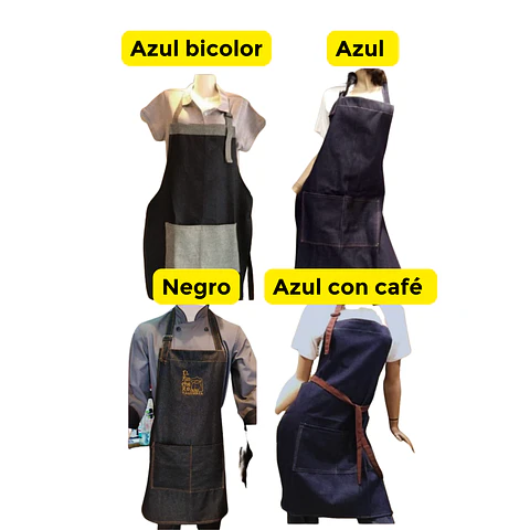 Pechera Mezclilla Personalizada Logotipo 