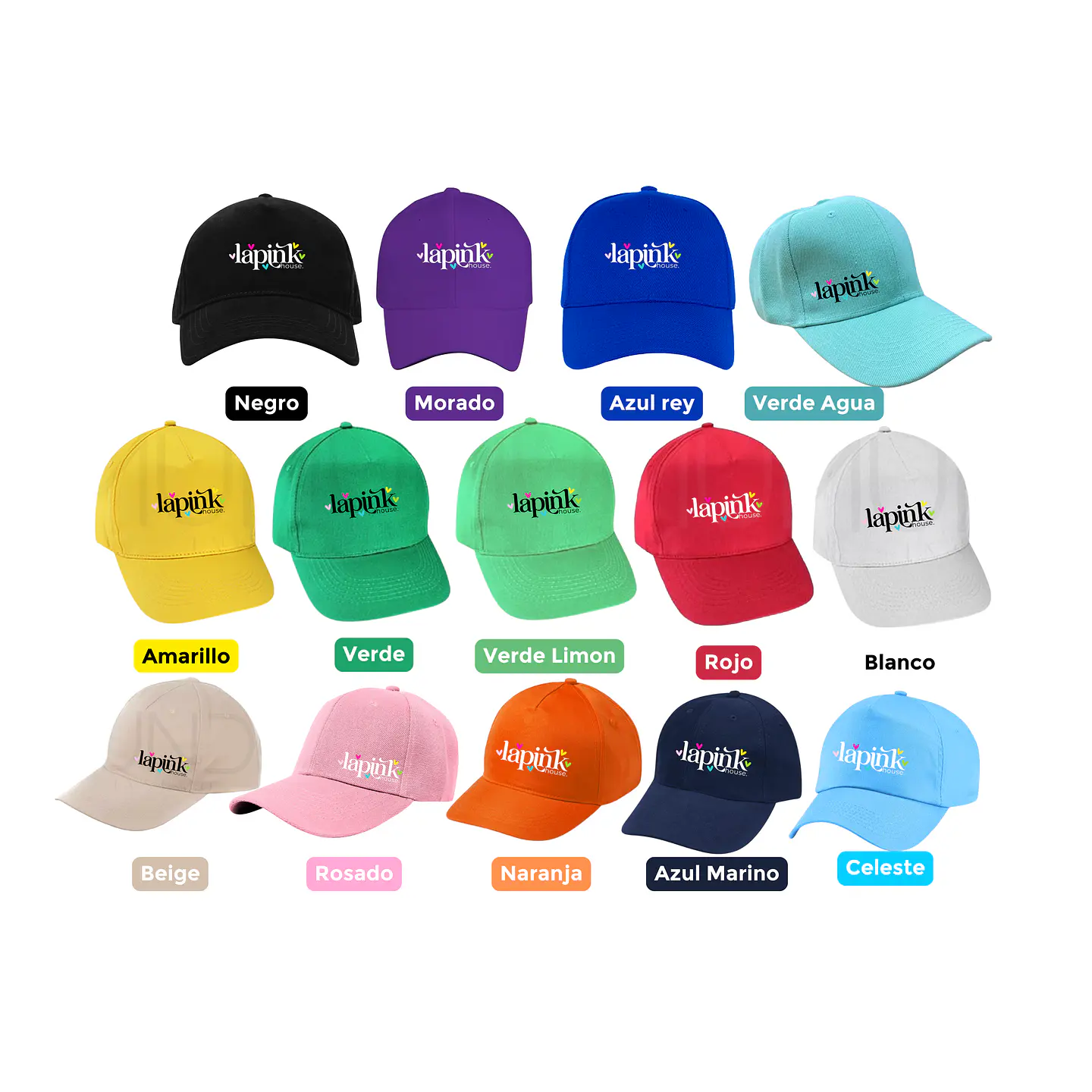 Gorra Jockey Unicolor Personalizada Logotipo 3