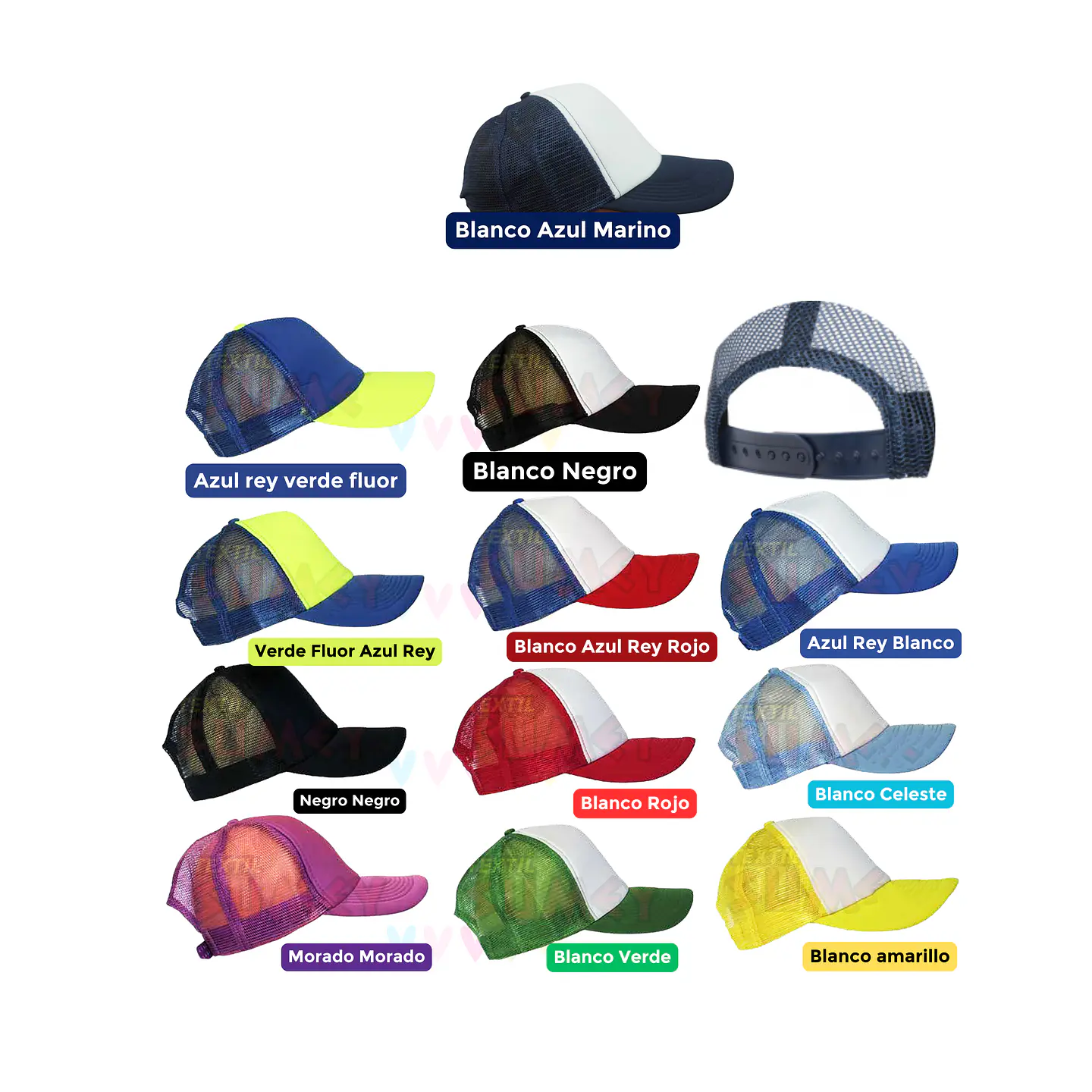 Gorra Jockey Malla Personalizada Logotipo 3