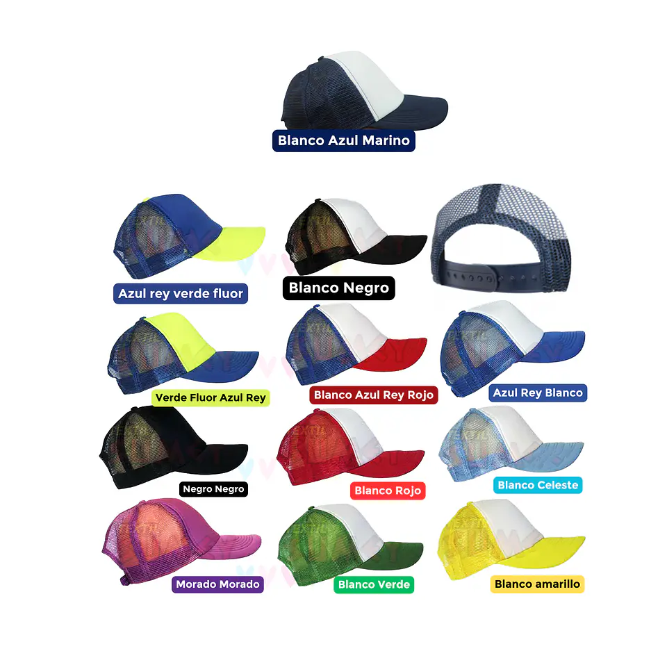 Gorra Jockey Malla Personalizada Logotipo 3