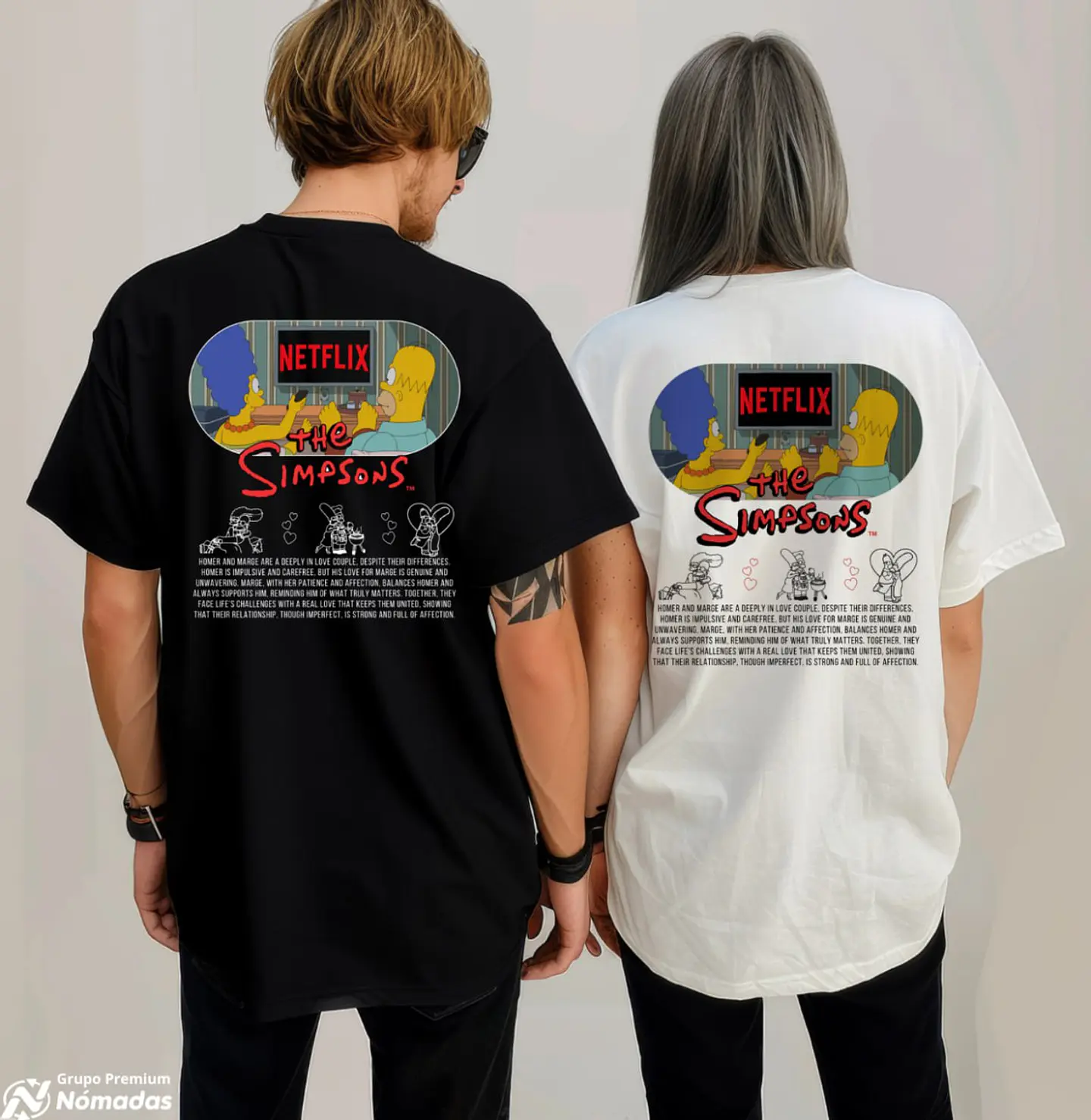 Polera San Valentin Dia del Amor y la Amistad Los Simpsons 5