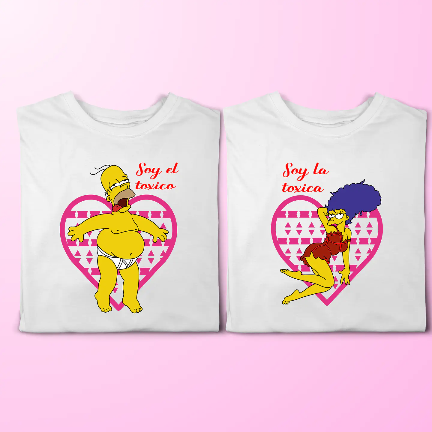Polera San Valentin Dia del Amor y la Amistad Los Simpsons 2