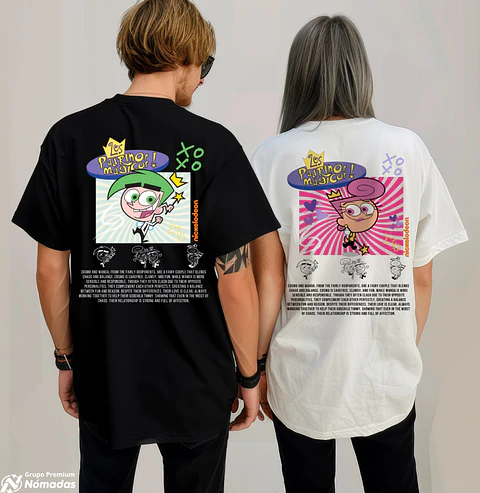Polera Pareja San Valentín Amor y Amistad Cosmo y Wanda