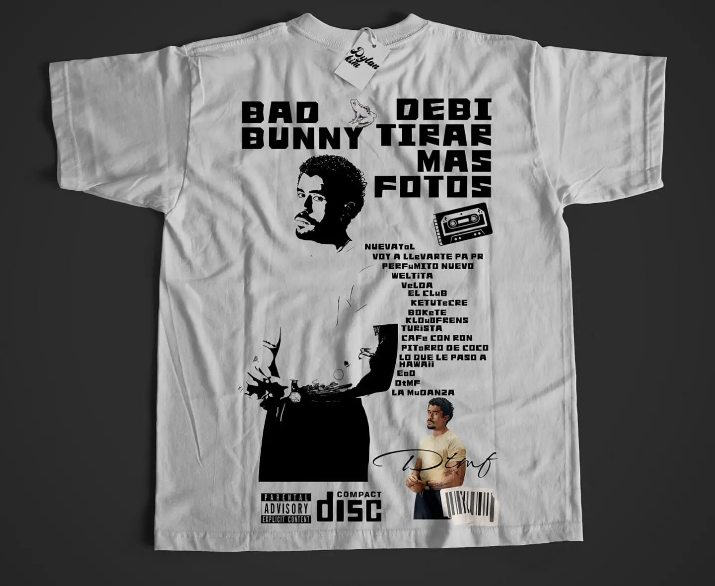 Polera Algodon Bad Bunny DTMF 6