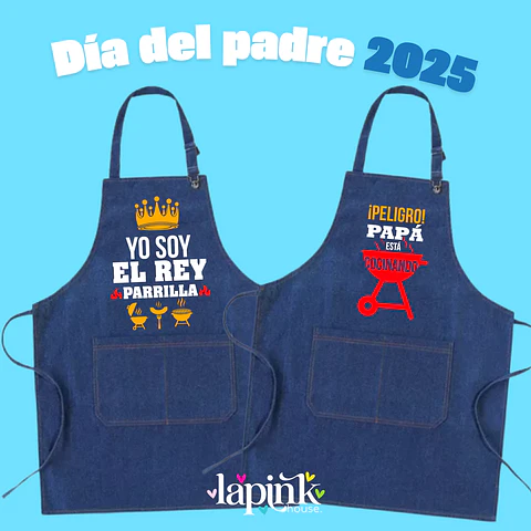 Pechera Día del Padre Papá Parrillero