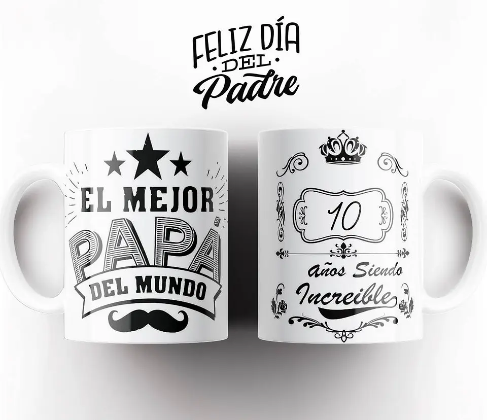 Mug Taza Tazon 11 oz Dia del Padre 6