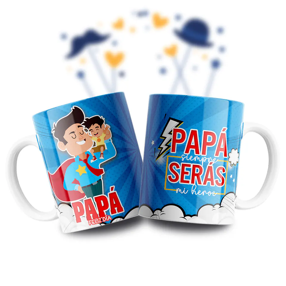Mug Taza Tazon 11 oz Dia del Padre 10