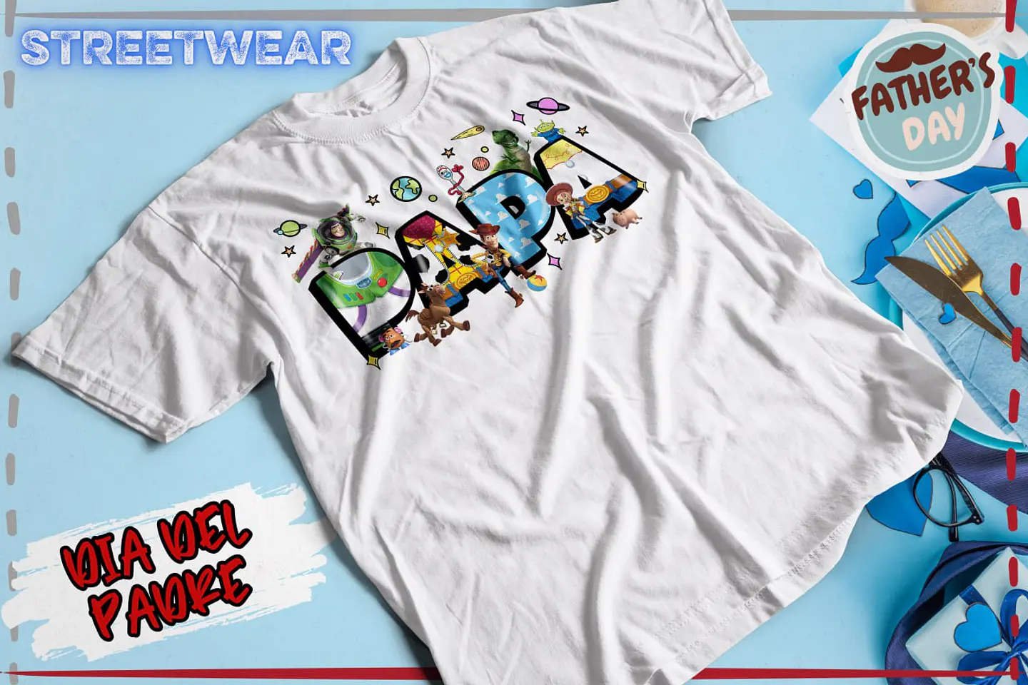 Dia del Padre Diseños Varios Cartoon Spiderman Toy Story Mickey Pokemon Cars Harry Potter Sonic Rey Leon 11