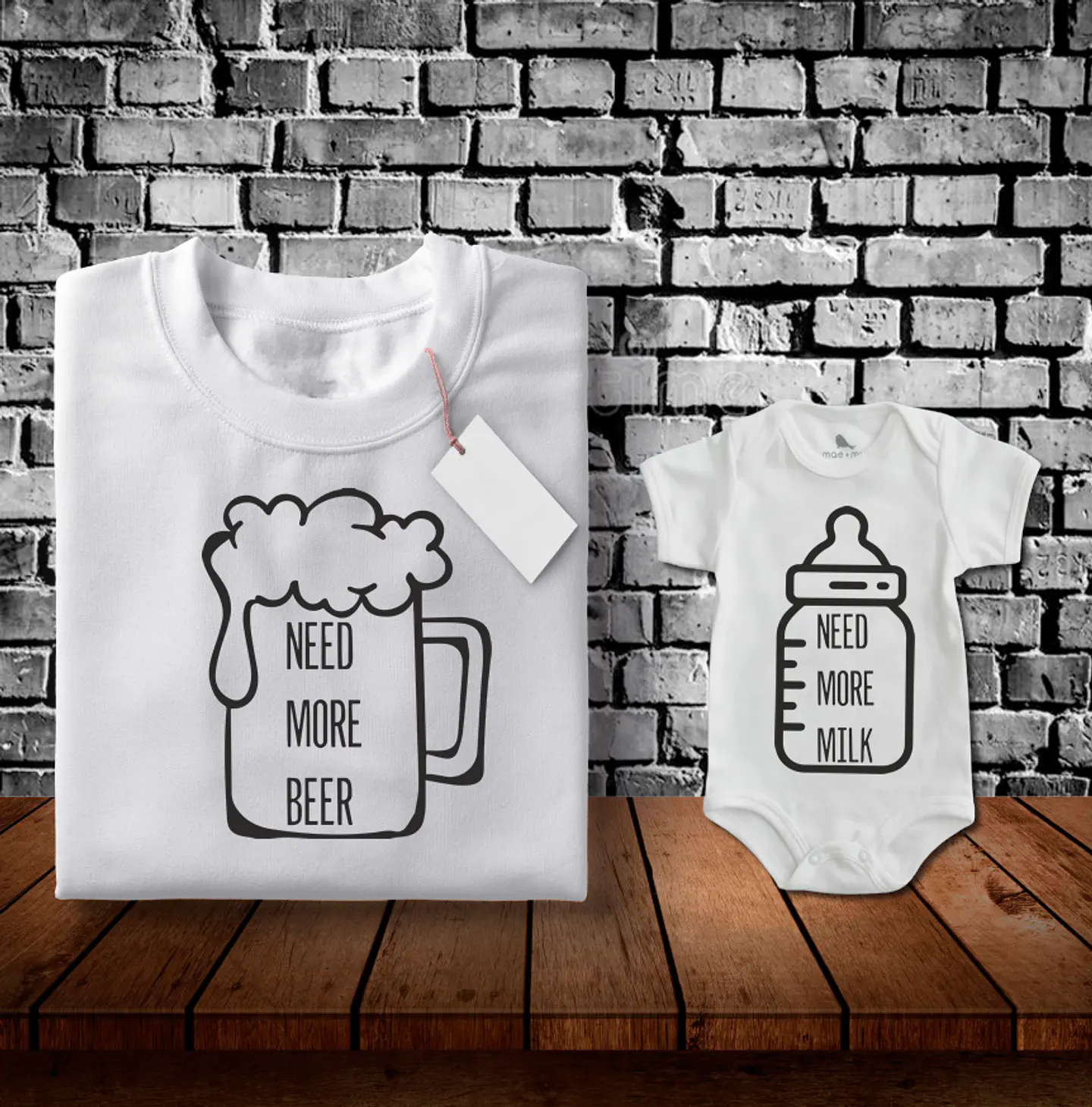 Poleras Dia del Padre Duo Papa e Hijo/a 6