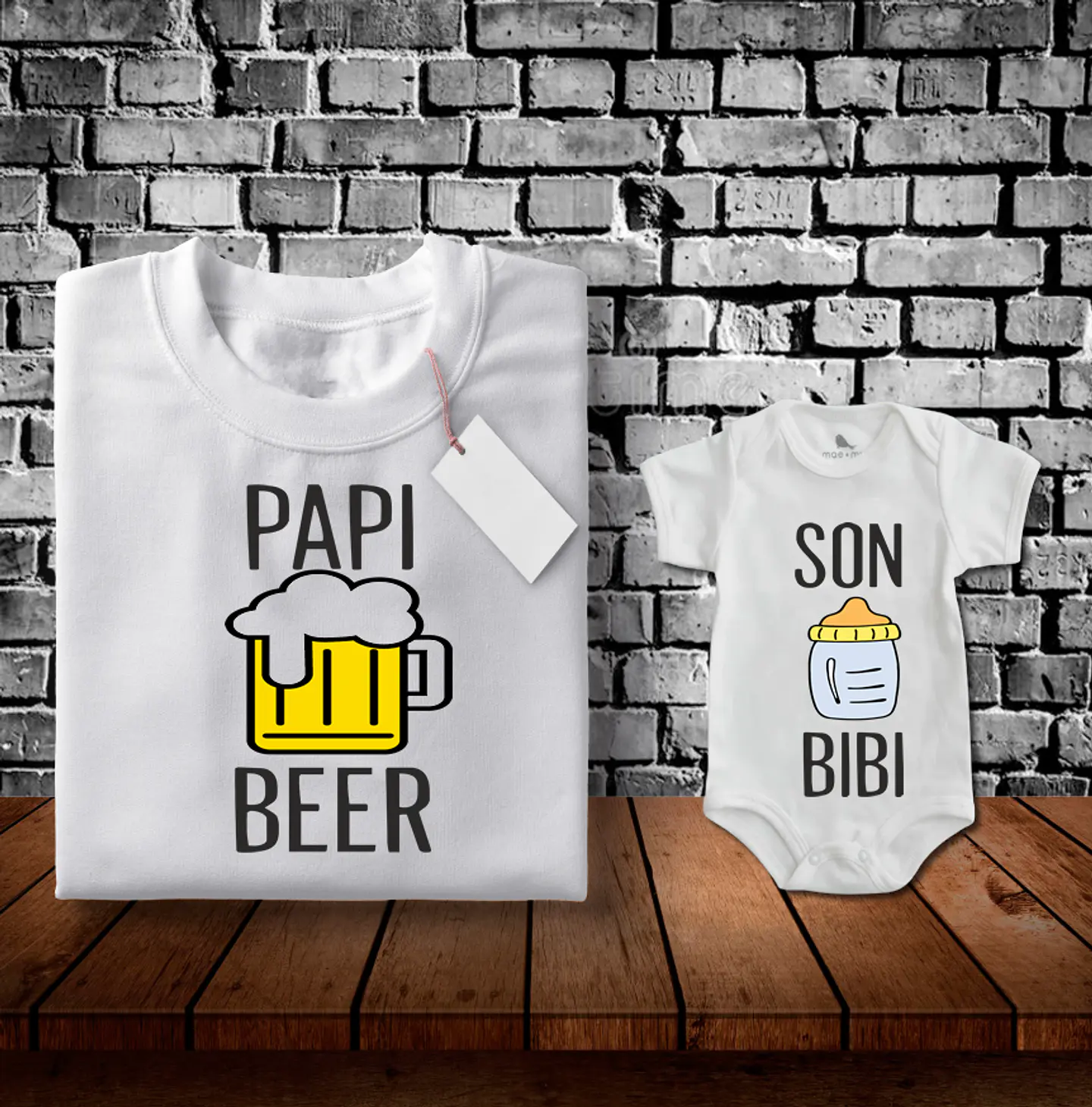 Poleras Dia del Padre Duo Papa e Hijo/a 8