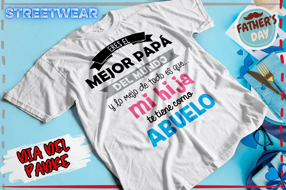 Poleras Dia del Padre Diseños Varios 15