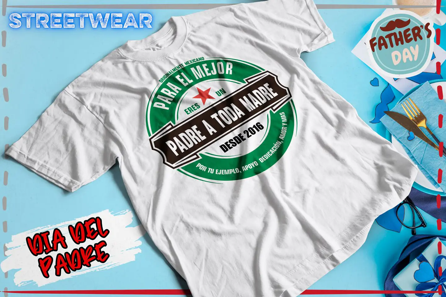 Poleras Dia del Padre Diseños Varios 18