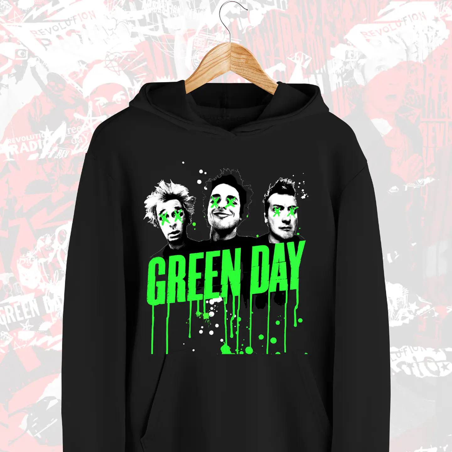Polera Poleron Green Day  16