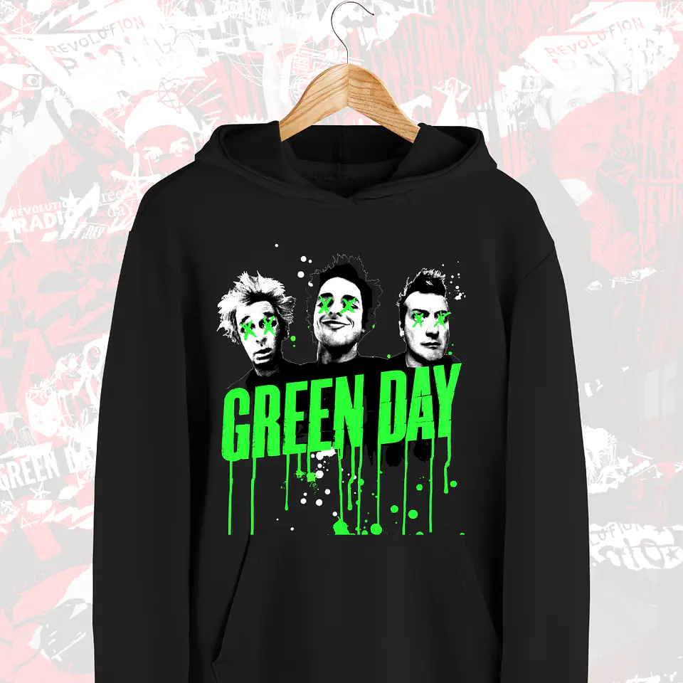 Polera Poleron Green Day  16