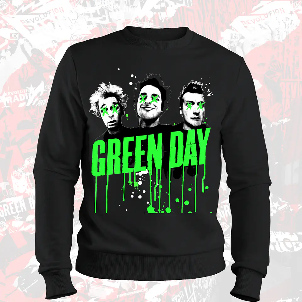 Polera Poleron Green Day  19