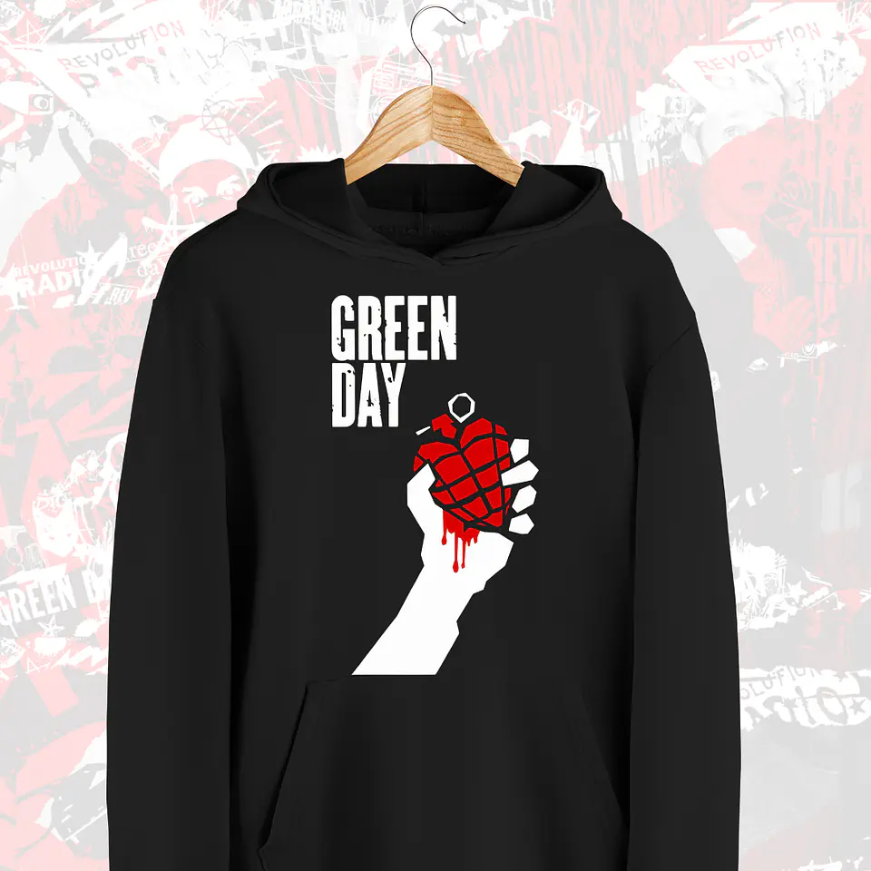 Polera Poleron Green Day  22