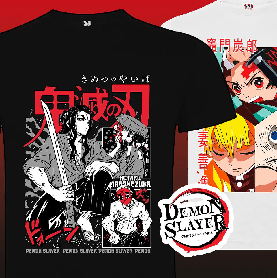 Polera algodon Demon Slayer - ¡Lleva tu personaje favorito contigo! 1