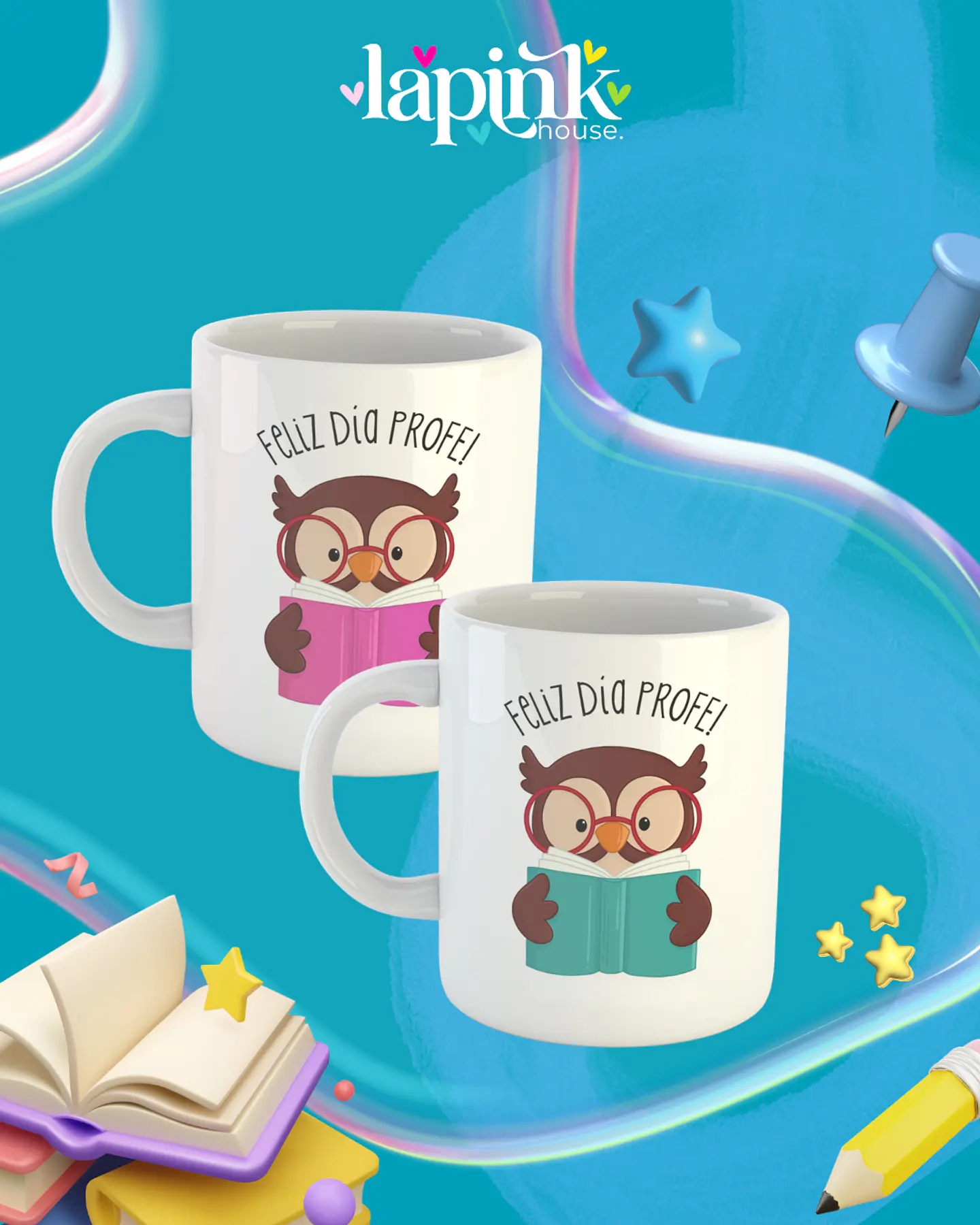 Tazon Mug Personalizado Dia del Maestro Maestra Profesor  6