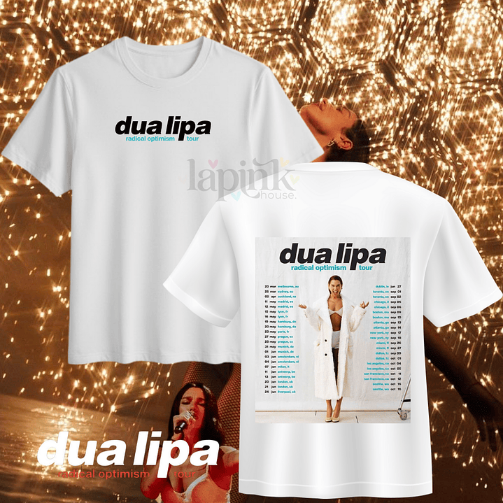 Poleras Dua Lipa Radical Optimimism Tour 2025 3