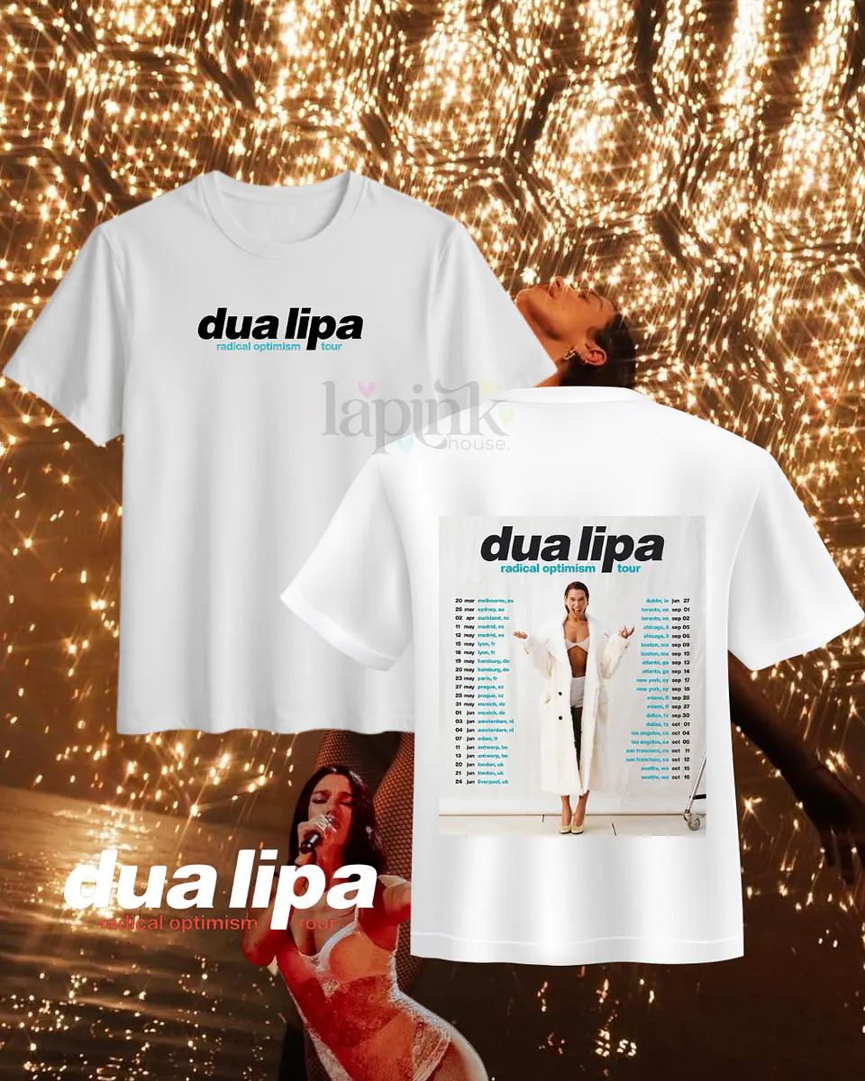 Poleras Dua Lipa Radical Optimimism Tour 2025 3