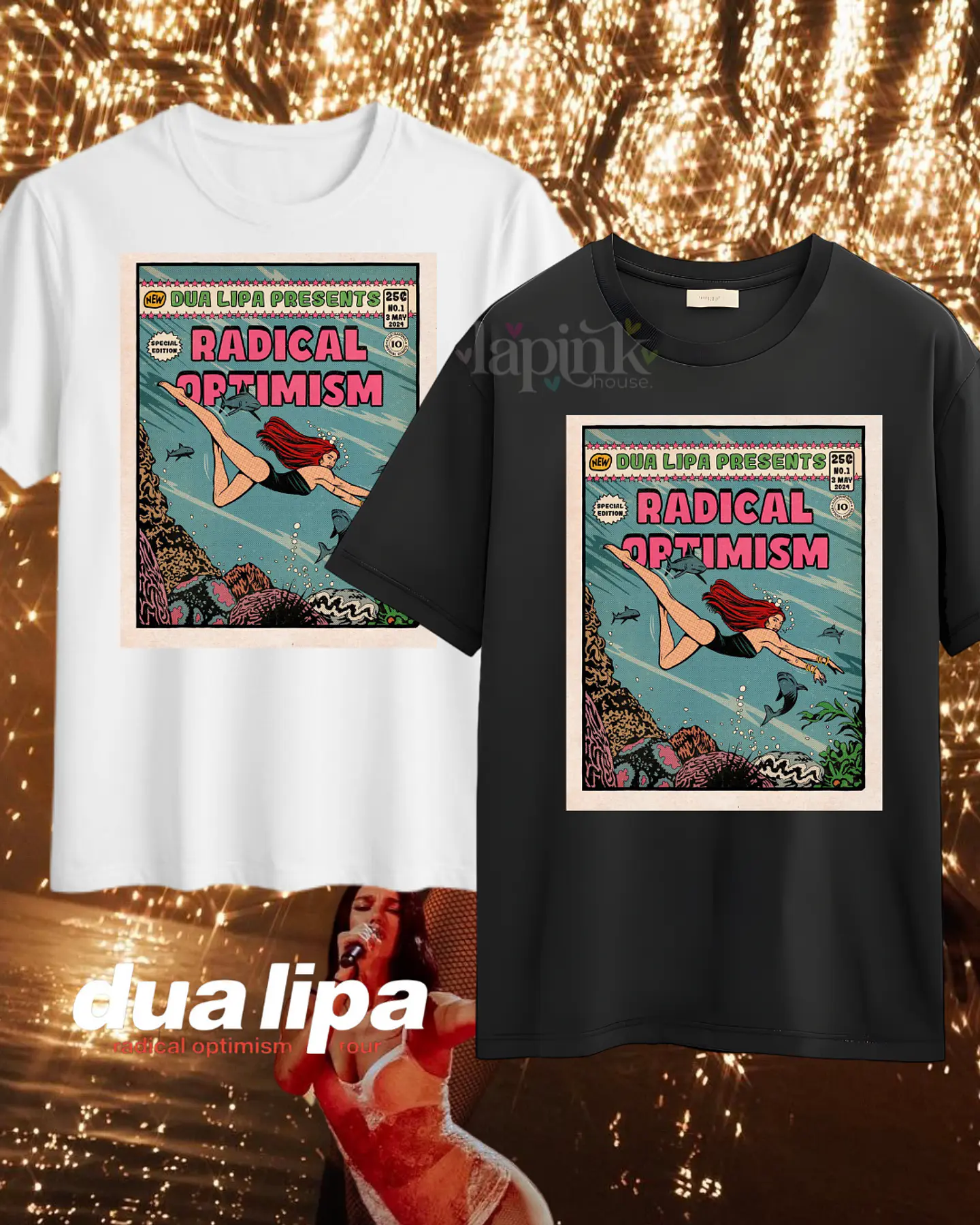 Poleras Dua Lipa Radical Optimimism Tour 2025 5