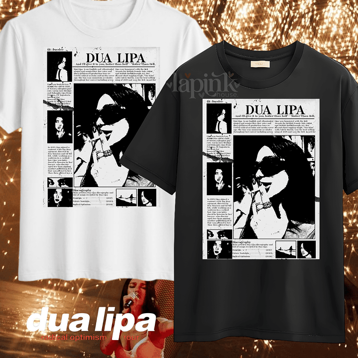 Poleras Dua Lipa Radical Optimimism Tour 2025 9