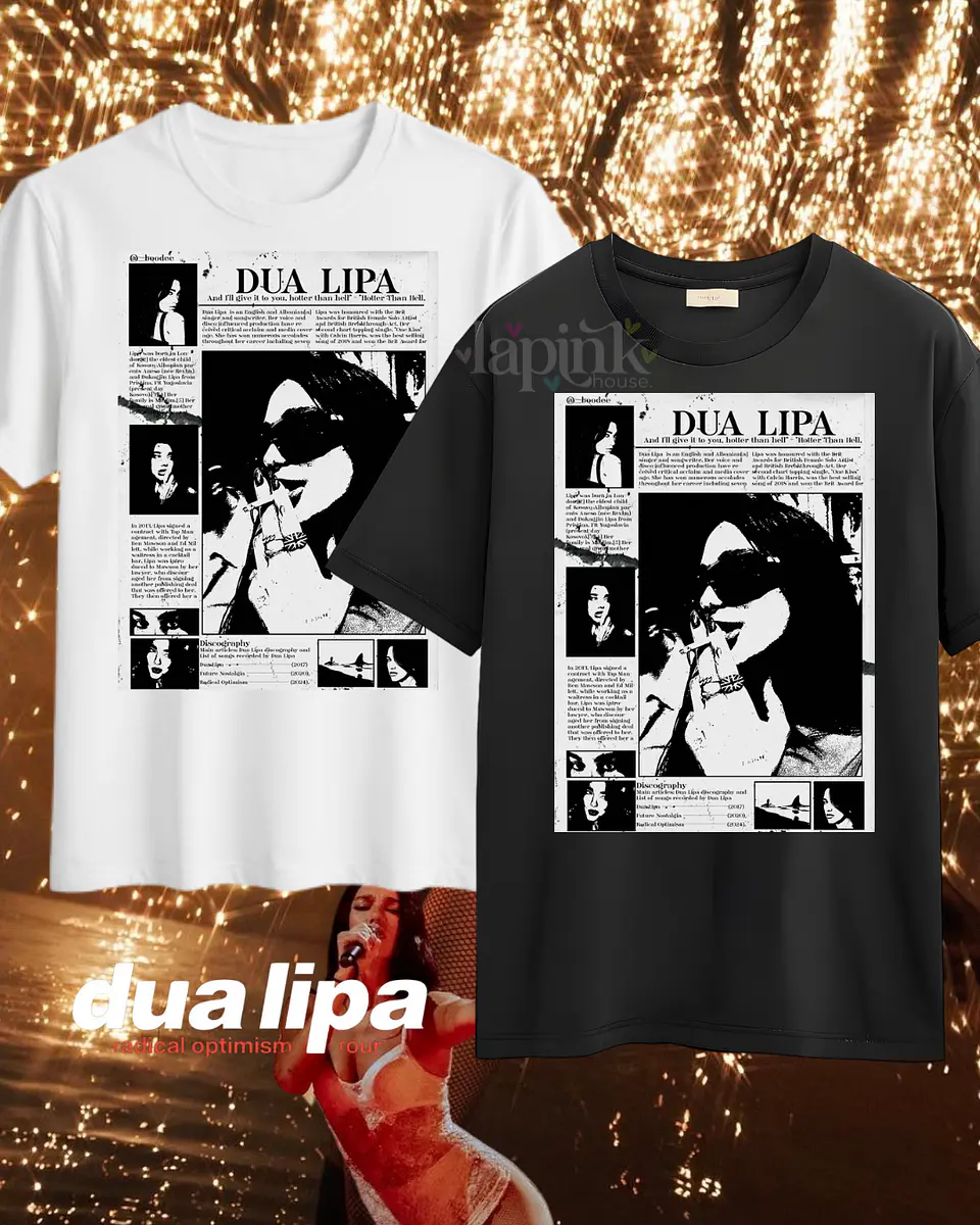 Poleras Dua Lipa Radical Optimimism Tour 2025 9
