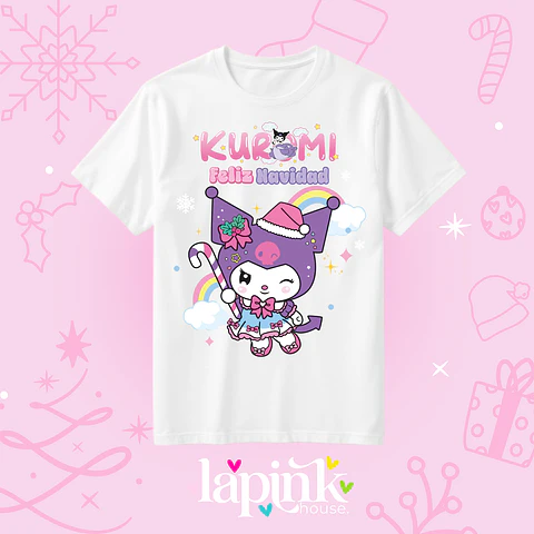 POLERA NAVIDAD KUROMI