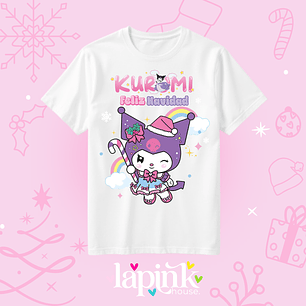 POLERA NAVIDAD KUROMI