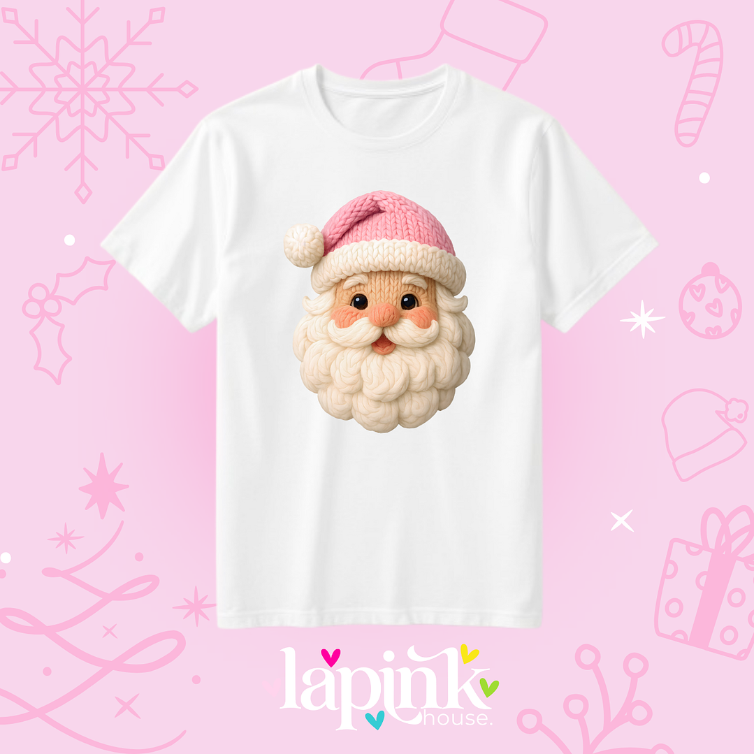 POLERA NAVIDAD EFECTO BORDADO SANTA 1