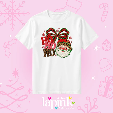 POLERA NAVIDAD EFECTO BORDADO 