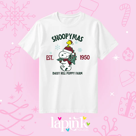 POLERA NAVIDAD SNOOPYMAS