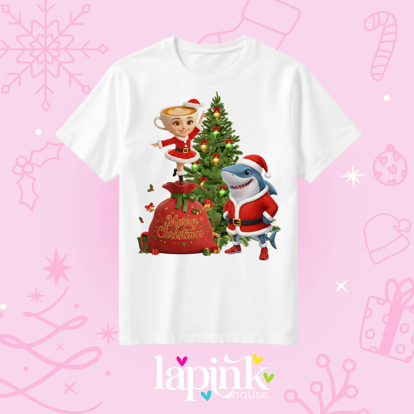 POLERA NAVIDAD ITALIAN BRAINROT BALLERINA TRALALERO TRALALA 1