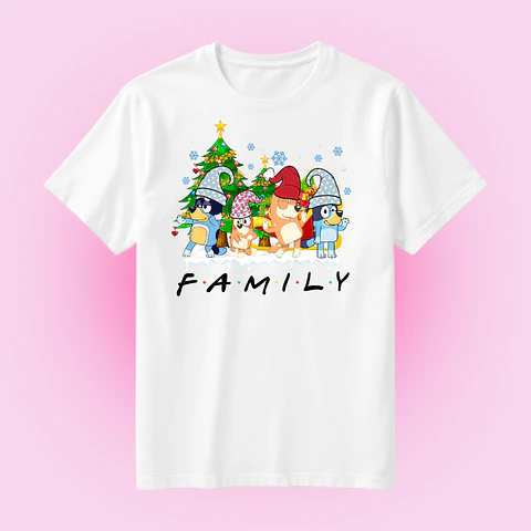 POLERA NAVIDAD BLUEY FAMILY