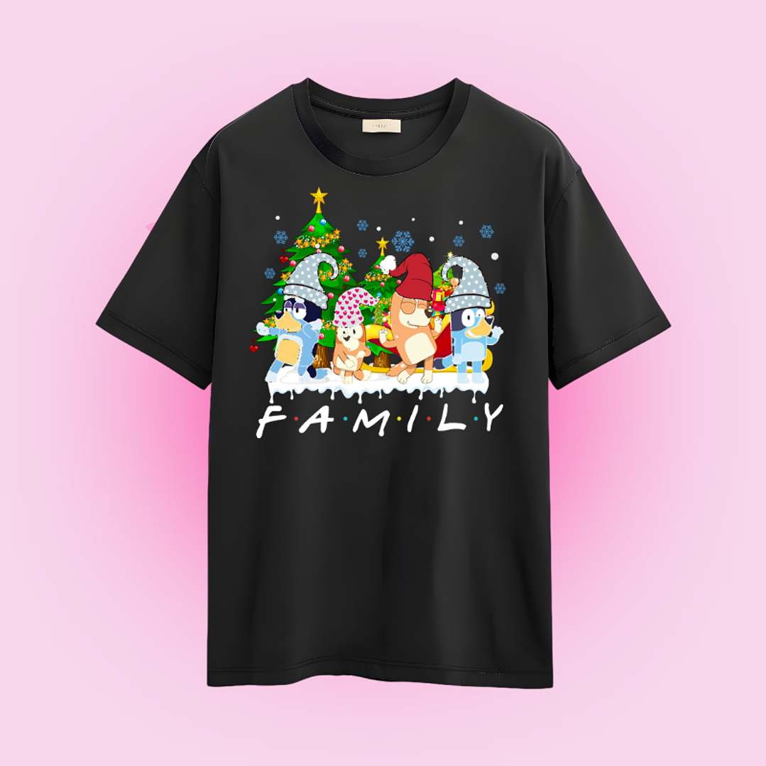 POLERA NAVIDAD BLUEY FAMILY 2