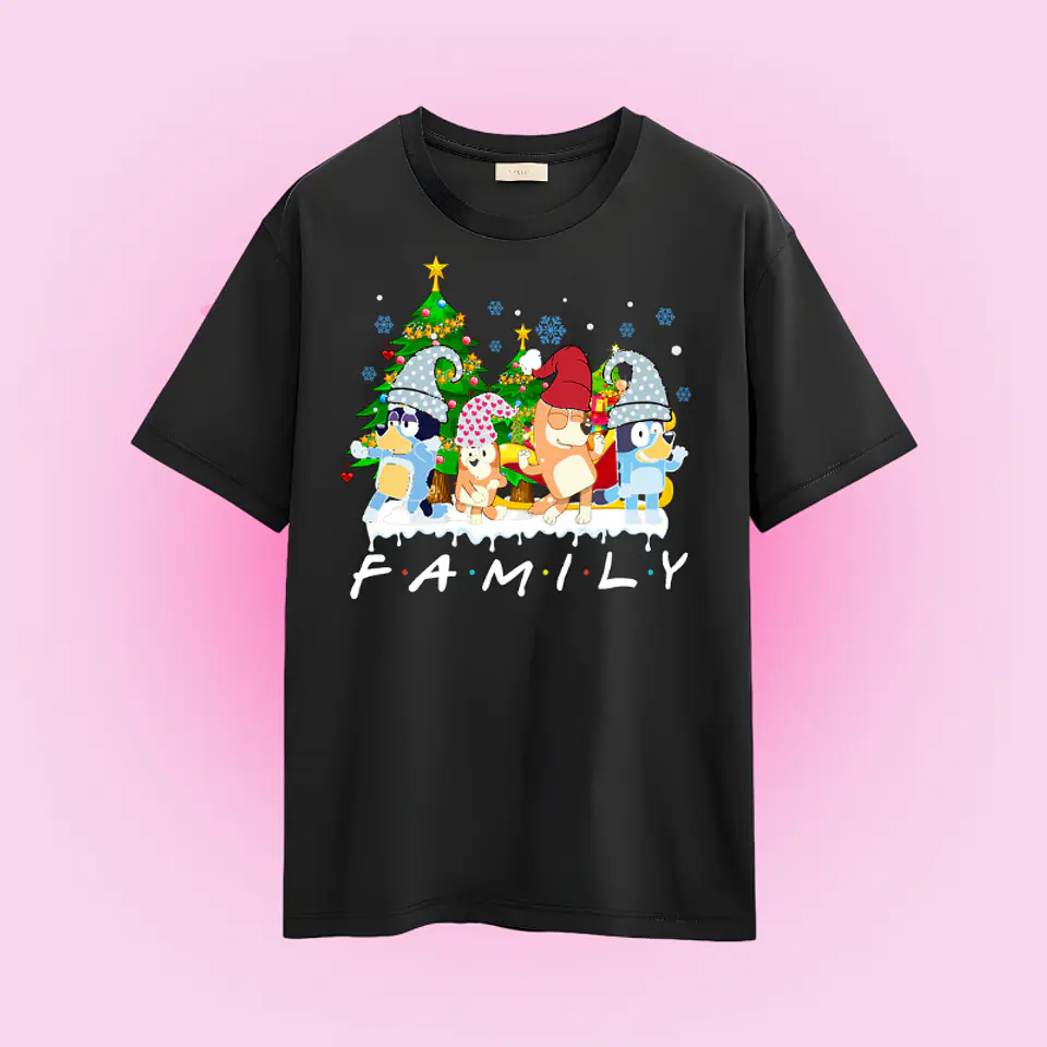 POLERA NAVIDAD BLUEY FAMILY 2