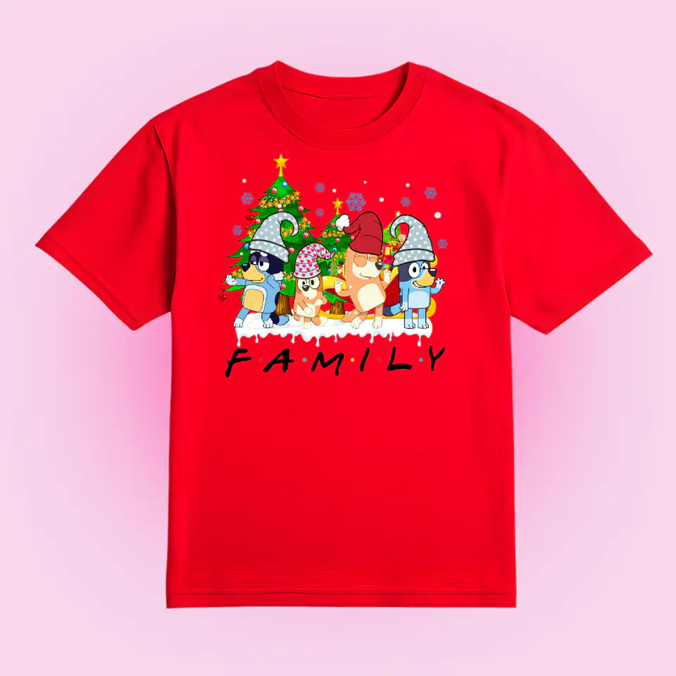POLERA NAVIDAD BLUEY FAMILY 3