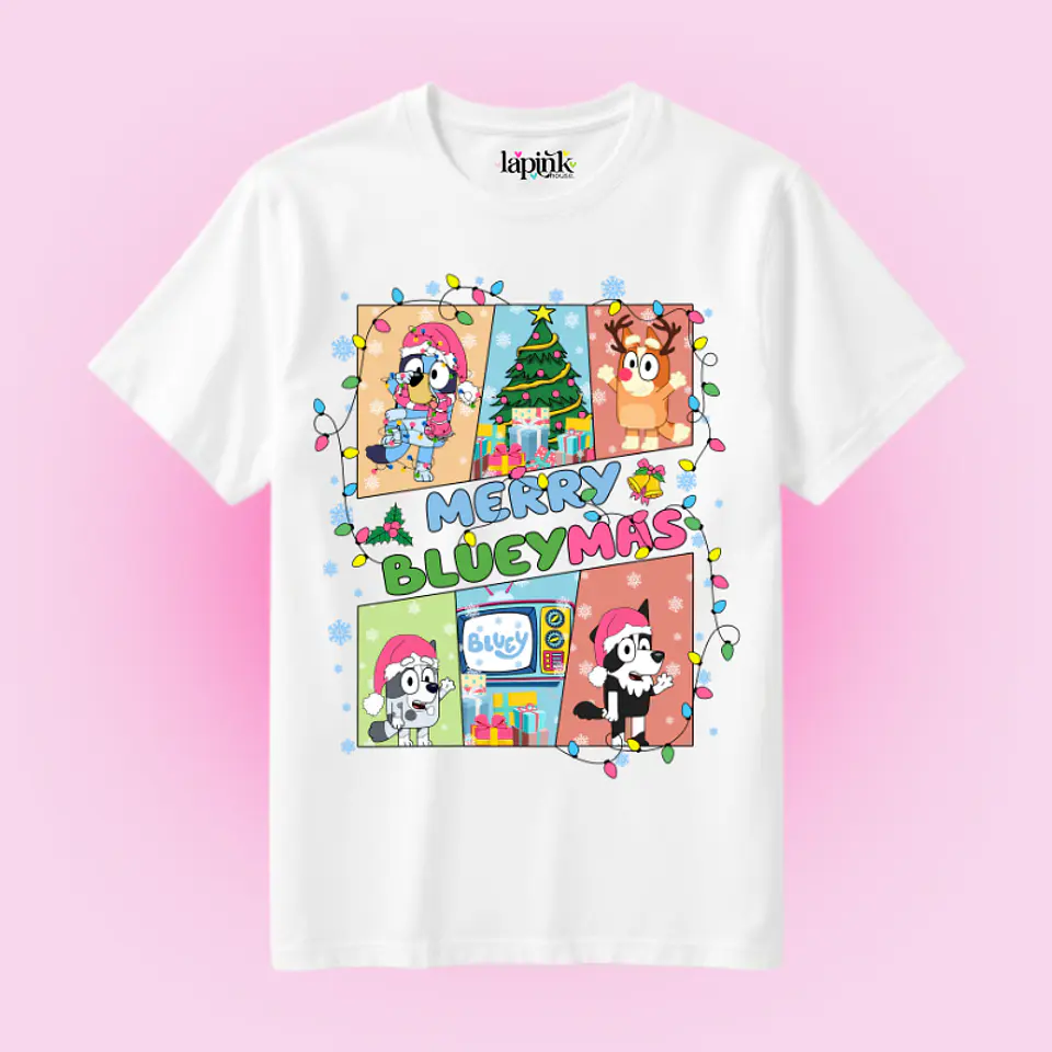 POLERA NAVIDAD BLUEY MERRY BLUEYMAS 1