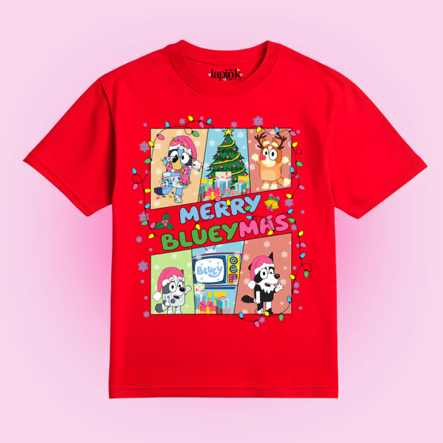 POLERA NAVIDAD BLUEY MERRY BLUEYMAS 2