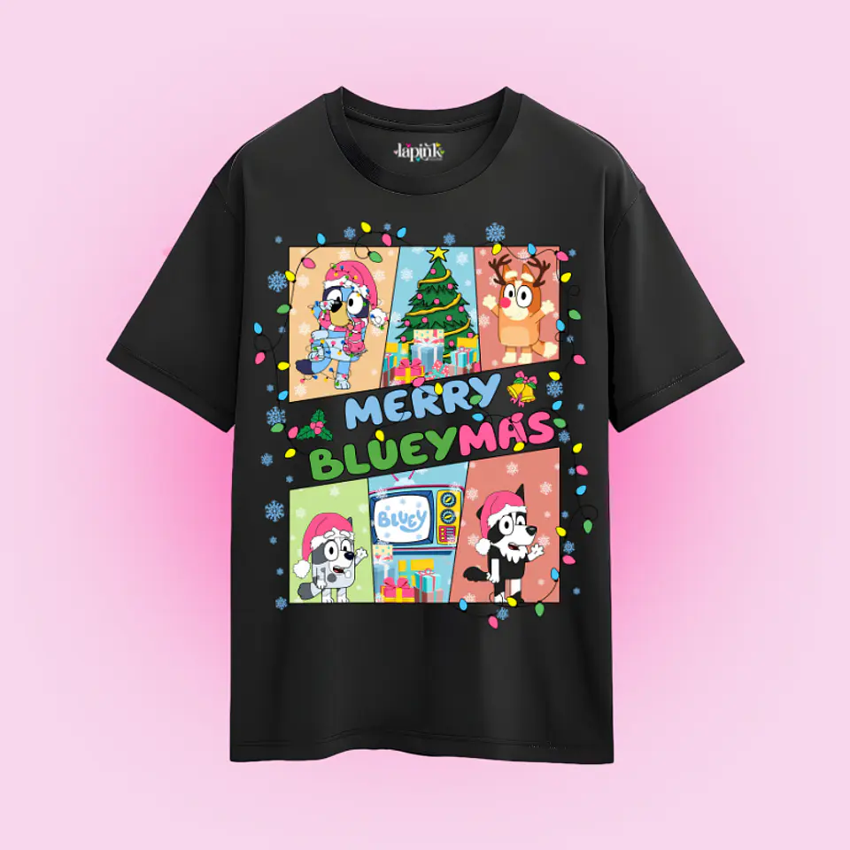POLERA NAVIDAD BLUEY MERRY BLUEYMAS 3
