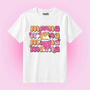 POLERA NAVIDAD BLUEY MAMA