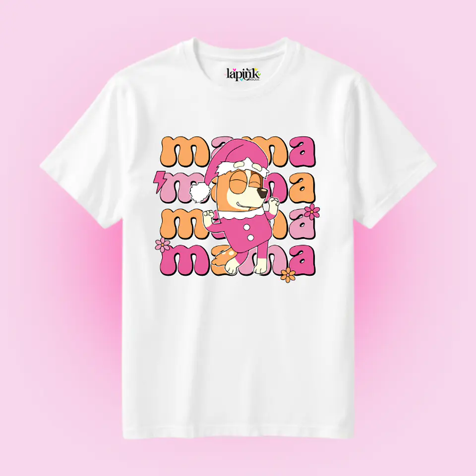 POLERA NAVIDAD BLUEY MAMA 1
