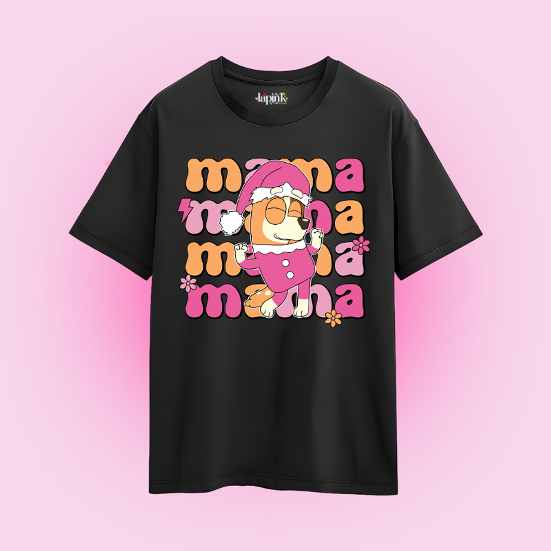 POLERA NAVIDAD BLUEY MAMA 2