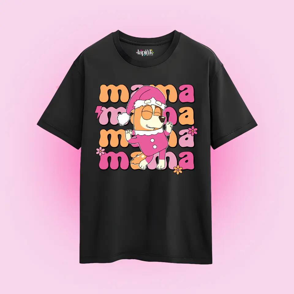 POLERA NAVIDAD BLUEY MAMA 2