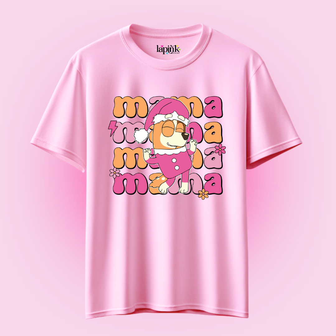 POLERA NAVIDAD BLUEY MAMA 4