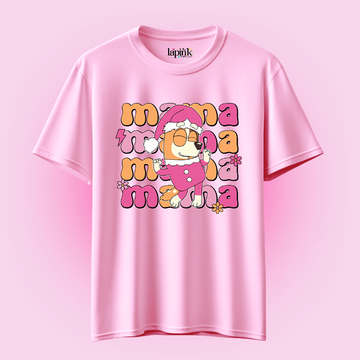 POLERA NAVIDAD BLUEY MAMA 4