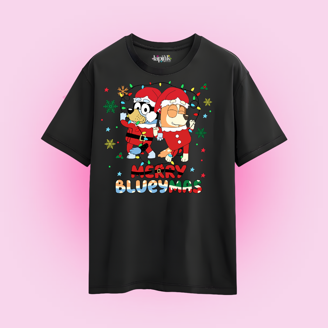 POLERA NAVIDAD MERRY BLUEYMAS BLUEY 2