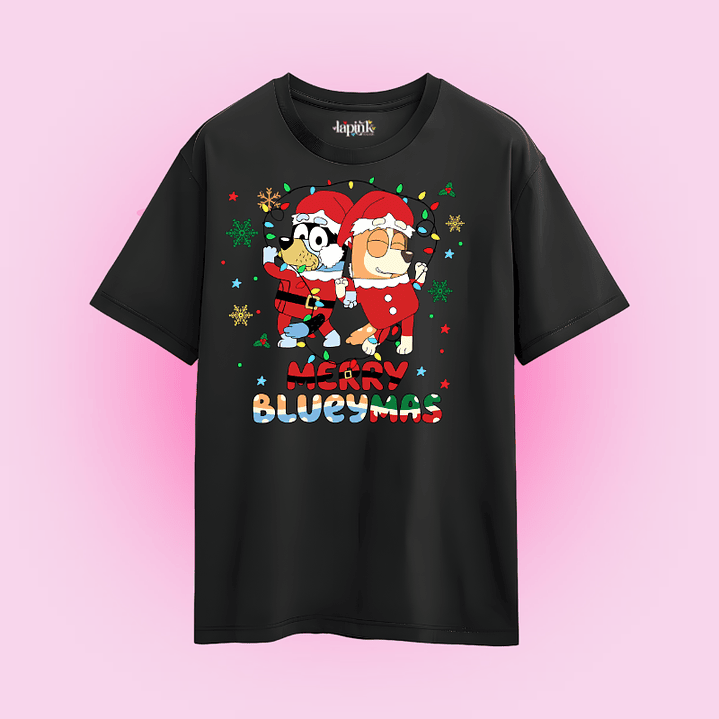 POLERA NAVIDAD MERRY BLUEYMAS BLUEY 2