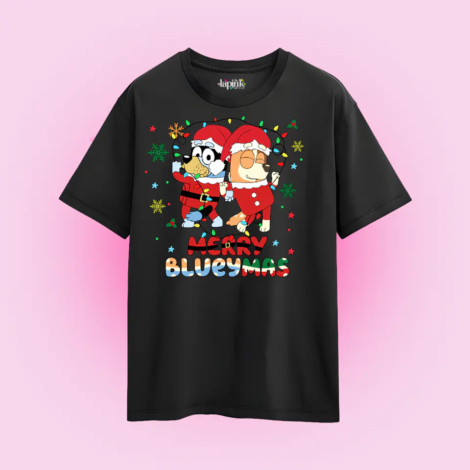 POLERA NAVIDAD MERRY BLUEYMAS BLUEY 2
